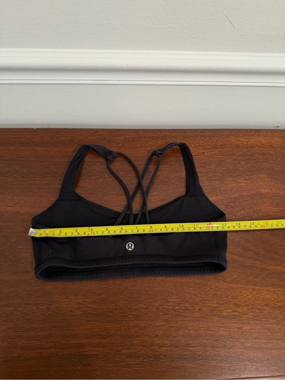 Lululemon Black Strappy Back Sports Bra Criss Cross